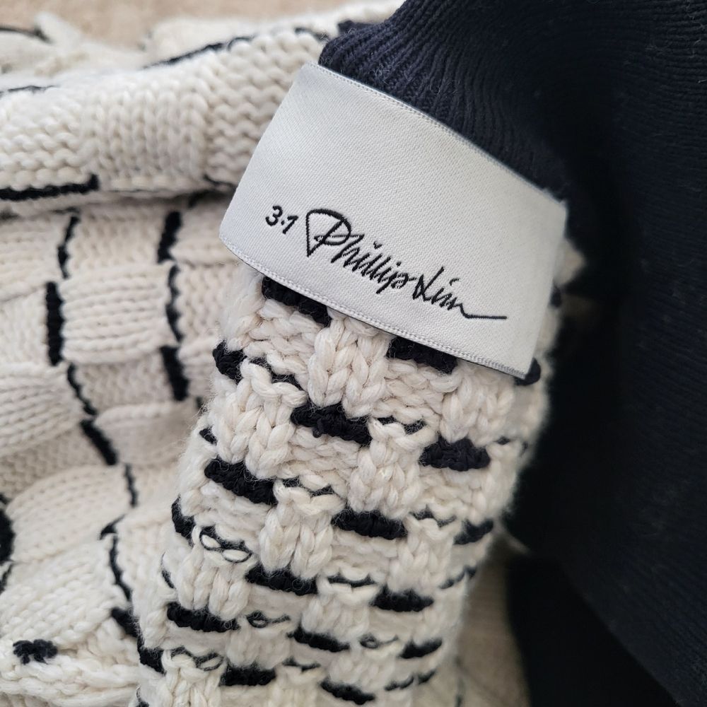 3:1 Phillip Lim Wool & Polyamide Blend Gingham Tu… - image 5